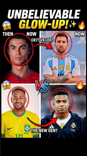 Football Legends Then Vs Now! ⚽😱