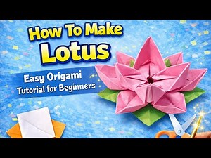 How To Make Origami Lotus 🌸 | Easy Origami Tutorial for Beginners | Paper Flower |