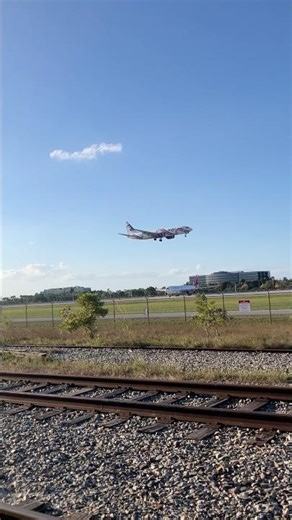 arajet boeing 737 max 8 lands at miami international airport. SDQ-MIA