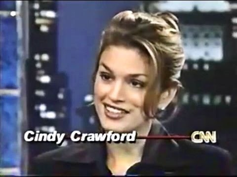 Cindy Crawford - On Larry King Interview 1996