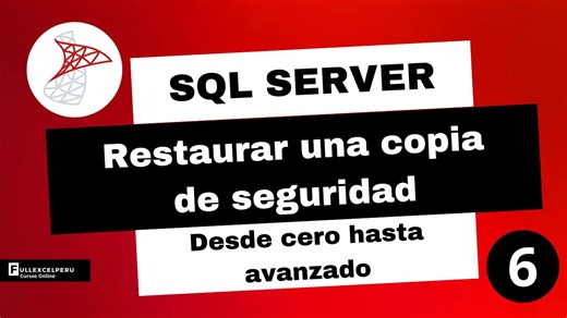 Restaurar una copia de seguridad - SQL Server #sql #sqlserver #powerbi #excel | FullExcelperu