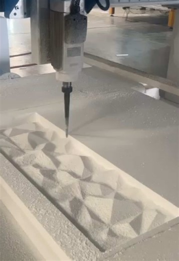 CNC ROUTER 3 AXIS Design your own EPS and create various patterns🔥 #cncmilling #eps #xps #polistiren #decoration