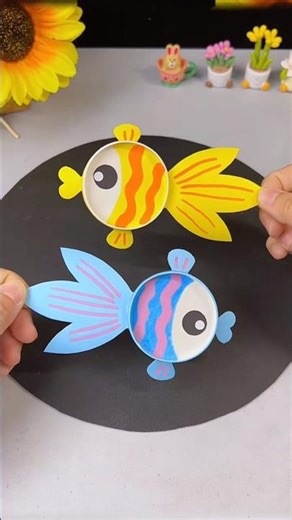 Paper Cup Goldfish Craft 🐠 | Cute & Easy DIY for Kids #diy
