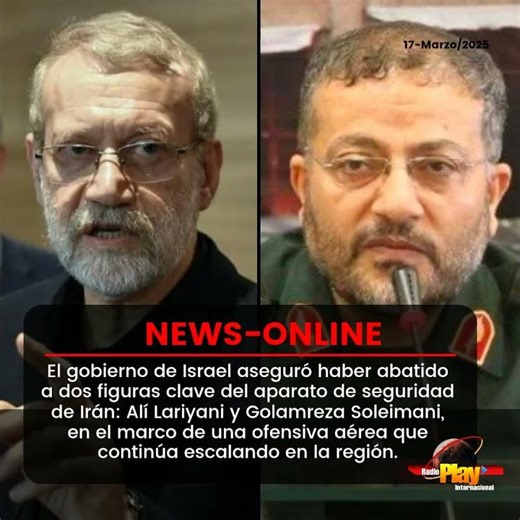 🟠#NewsOnline - #Internacional🌐 ▶️ Israel anuncia la muerte de altos mandos iraníes