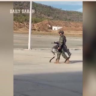 28K views · 323 reactions | VIDEO — China has unveiled robotic dogs to be used by military in reconnaissance, fighting. The dogs of war were seen for 1st time in recently unveiled footage from joint Sino-Cambodian 'Golden Dragon-2024' military exercise | DAILY SABAH | Facebook