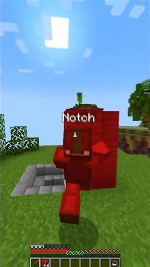 Notch Vs Herobrine.. 💀🤯 #minecraft #bedwars #shorts