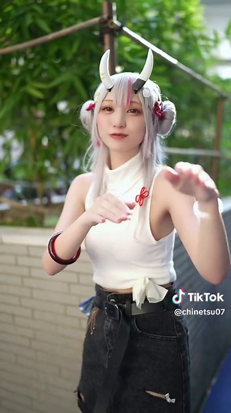 ⚠︎cos コラボ衣装/ギャルお嬢❗️ 🎥:@shie #百鬼あやめコスプレ #ホロライブコスプレ