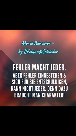 Moral Behavior - by #Edgar@Schieder | Edgar Schieder