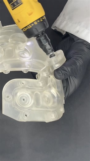 This 3D-printed mold is used to cast a silicone component for a biosensing headset. It is 3D printed using Formlabs SLA printers and materials. OpenBCI offers accessible, high-quality headsets, boards, sensors, and electrodes for biosensing, neurofeedback, and brain–computer interface research. For more information, visit: formlabs.com openbci.com | Formlabs