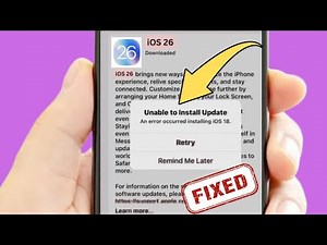 Unable to Install Update | iOS 26 | Unable to Install iOS 26/19 Update | Fixed