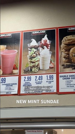 NEW Double Chocolate Mint Sundae at Costco! The perfect amount of mint flavor ✨ 10/10 must try