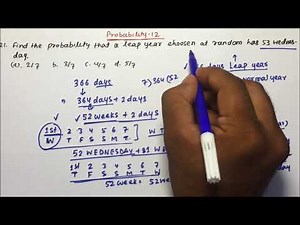 probability questions | Leap year | Aptitude | Part-13 | Pratik Shrivastava