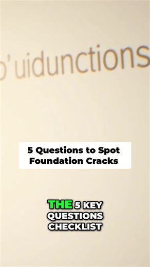 5 questions to ask if it looks like a property has subsidence damage. Good check list for an insurance company discusssion