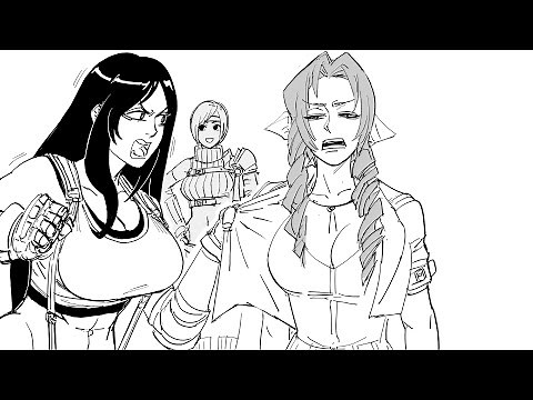 Final Fantasy 7's Tifa VS Aerith For The Gold Saucer Date| Baalbuddy comic dub