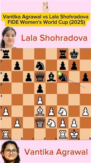 “Vantika Agrawal’s Brilliant Win 🇮🇳 | Women’s World Cup 2025 | Chess Boss”
