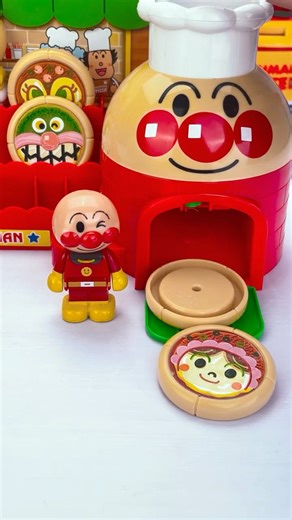 Satisfying with Anpanman make pizza toys ASMR Videos #asmr #review #shorts #pizza