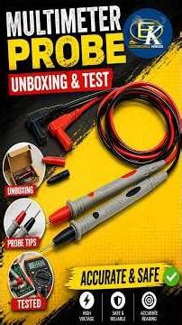 Multimeter Probe Unboxing & Test ⚡ Accurate ya Fake? #shorts