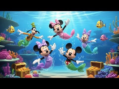 Mickey Mouse and Friends Play Mermaids – Magical Underwater Adventure!
