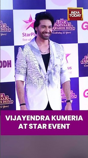 Vijayendra Kumeria At The Red Carpet Of Star Parivaar Awards 2025| Bollywood Red Carpet