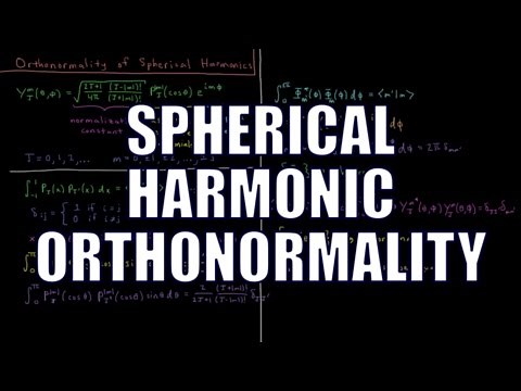 Quantum Chemistry 6.11 - Orthonormality of Spherical Harmonics