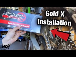 How to Install a Primary Drive Gold X-Ring Chain | KX125 Build