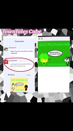 Why did cyearagain30 said to superrider22,but......... now he fixed the thumbnail #CapCut #scratchcat #scratch #scratchprogramming #scratchprogrammingforkids