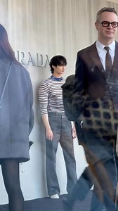 Byeon Woo Seok in Prada at Fashion Week, Looking sharp! #ByeonWooSeok #byeonwooseokprada | Byeon Woo Seok