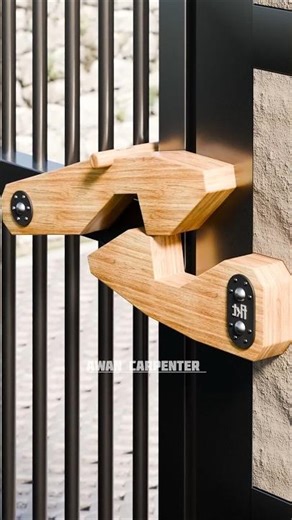 Wooden Gate Hook Lock System 🔥 | Step-by-Step Installation | #AwanCarpenter