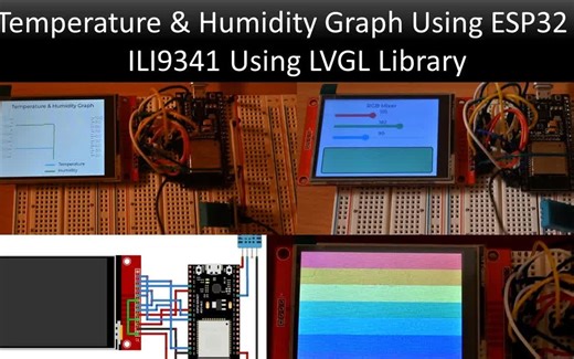 使用 ESP32&ILI9341 LVGL显示温度和湿度图