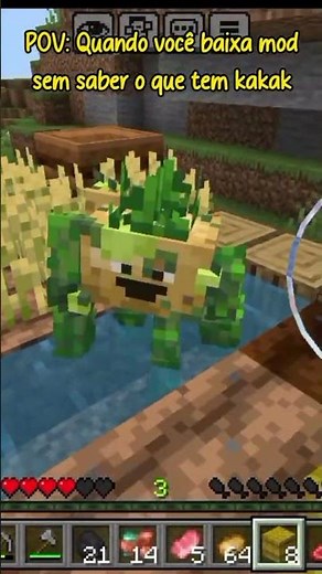 POV: Quando vc baixa o mod sem saber oq tem kakak.... #minecraft #pov #minecraftshorts