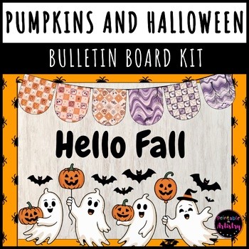Fall Pumpkins and Halloween Bulletin Board Kit | Ghost Classroom Decor