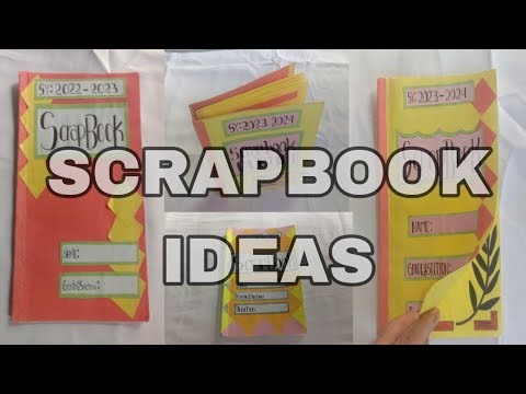 HOW TO MAKE 5 DIFFERENT SCRAPBOOK SCHOOL PROJECT