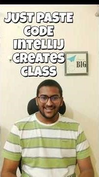 JUST PASTE CODE 🤯 | IntelliJ Creates Class Automatically #intellij #anilcareertalks
