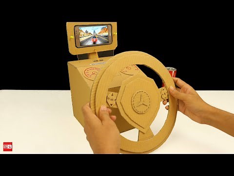 How to Make Gaming Steering Wheel from Cardboard