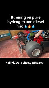 Petrol engine converted to hydrogen, which can now run methanol, petrol and diesel as additives. Crazy that diesel works, but can’t imagine it lasting long. #hydrogen #cars #combustionengine #gx200 #h2 | Hydrogen guys