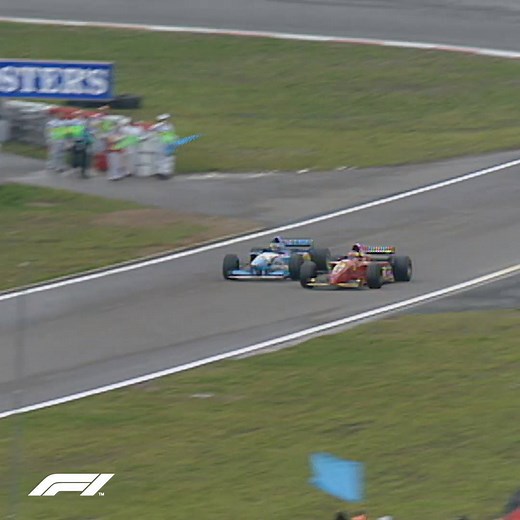 In 2019, Mick Schumacher and Giuliano Alesi will compete against one another in the FIA Formula 2 Championship. Take a look back at an absolute classic from 1995, when their fathers fought for victory in F1... | F1