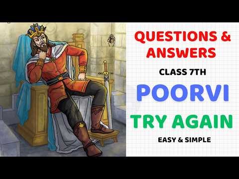 Class 7th Try Again Question Answer | Unit 1 Learning Together | Poorvi