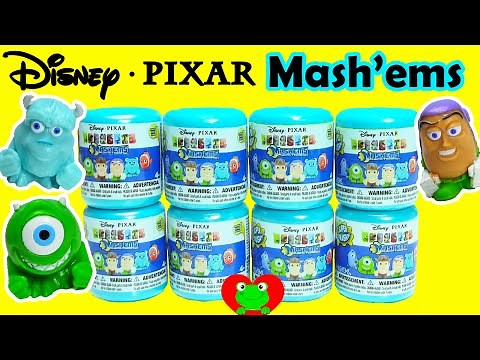 Disney Pixar Mashems Buzz Lightyear, Sulley, and Mike Toy Story