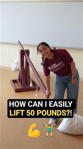 How can I easily lift 50 lbs?! #shorts #pulley #physics