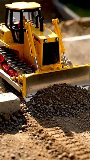 RC Bulldozer Power! Watch This Mini Machine Tackle Gravel 🚧