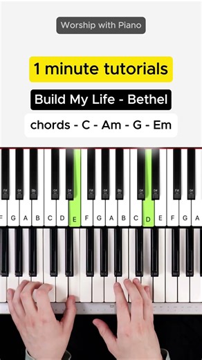 Build My Life (Easy Piano Tutorial) 🎹 #Shorts