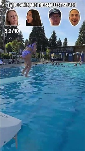 Smallest Splash pool diving board