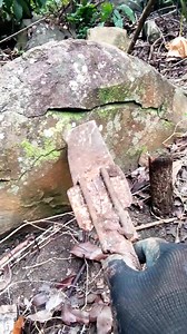 Treasure hunting found artificial coated rock markings Engrave line first layering #treasure #reels #treasurehunt | Jm D Compass