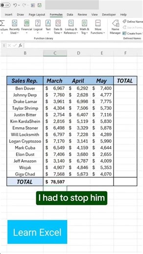 Are you still adding numbers by hand? Excel for beginners #excel #exceltips #exceltutorial