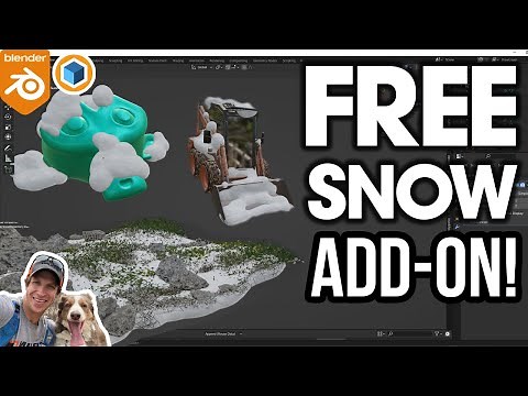 FREE Snow Add-On for Blender - Real Snow!