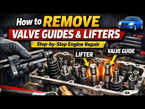 How to Remove Valve Guides & Lifters on a Car 🚗 | Step-by-Step Engine Repair
