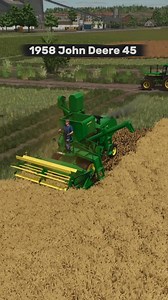 379K views · 2.3K reactions | Harvesting wheat with a 1958 John Deere 45 combine harvester. My grandfather must have used this one.  | Mazarat Gaming | Facebook