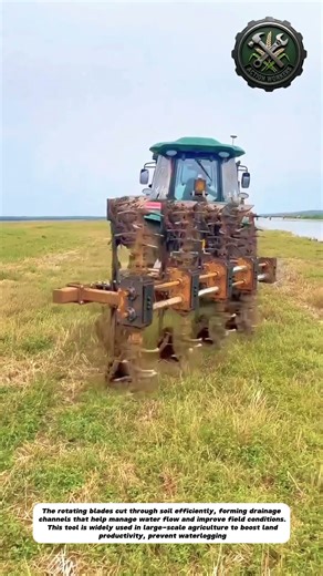 Heavy-Duty Tractor Ditching Machine | Fast Soil Trenching in Open Fields‎
