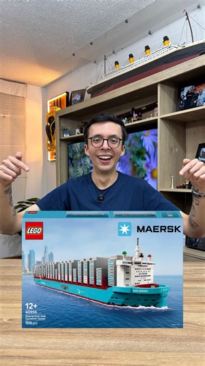 Sergio Ospina on Instagram: "New LEGO Cargo Ship Maersk Dual-Fuel Container Vessel Pieces: 1.516 Number: 40955 Price: $150 USD / € Launch: 1st March 2026 #lego #maersk #reinodelcoleccionista #cargoship"