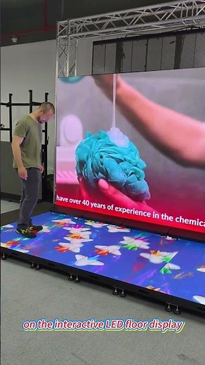 Interactive led floor display #digitalsignage #leddisplay #smartdisplay